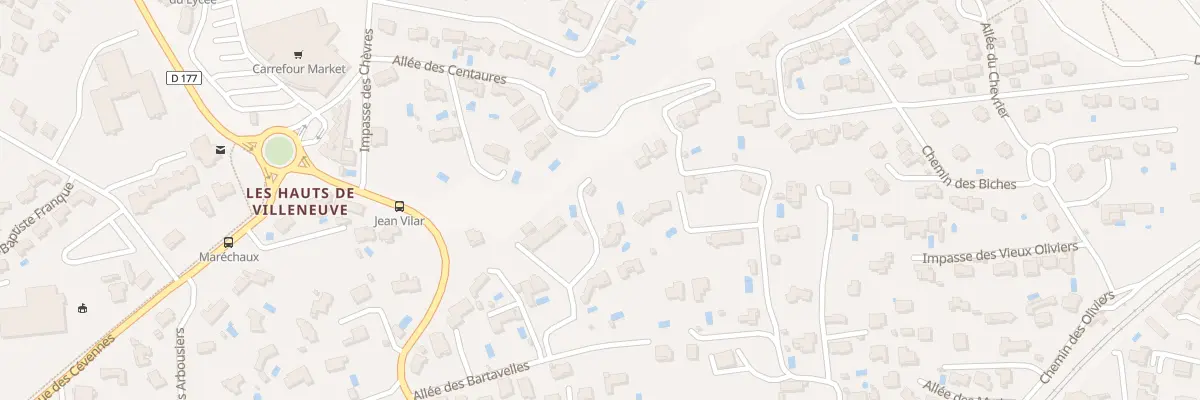Plan du 17 All des Bartavelles à Villeneuve-lès-Avignon