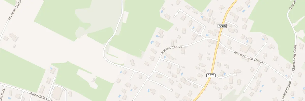 Plan du 12 Rue des Cèdres à Clonas-sur-Varèze