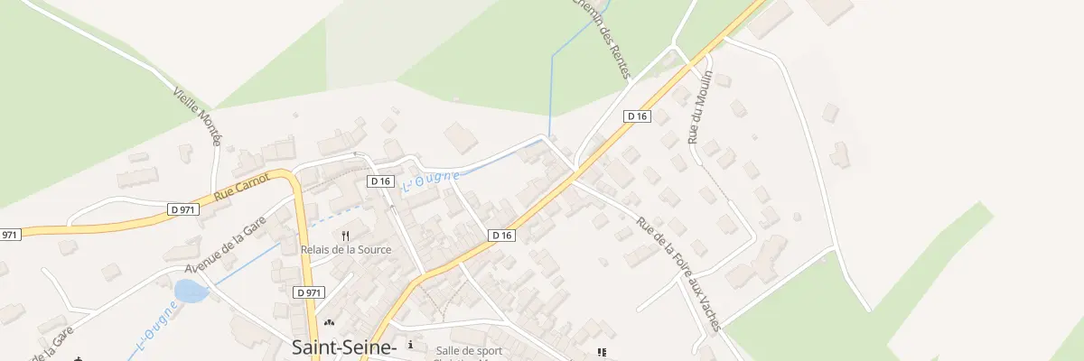 Plan du 23 Rue Gambetta à Saint-Seine-l’Abbaye