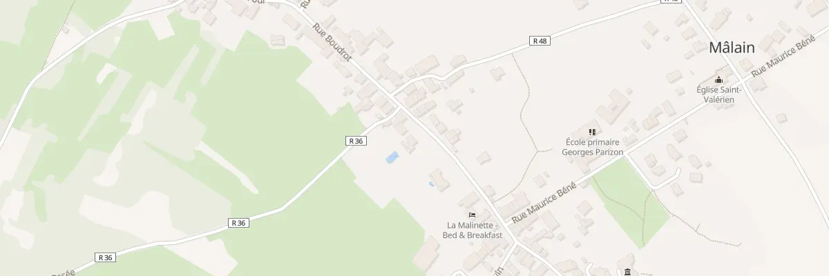 Plan du 13 Rue Boudrot à Mâlain