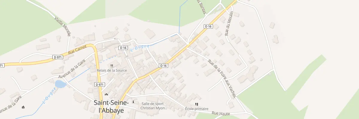 Plan du 18 Rue Gambetta à Saint-Seine-l’Abbaye