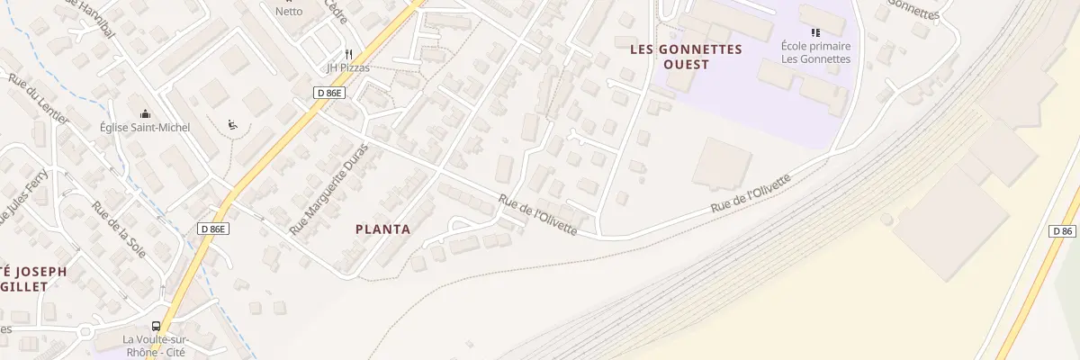 Plan du 10 Rue de l’olivette à La Voulte-sur-Rhône