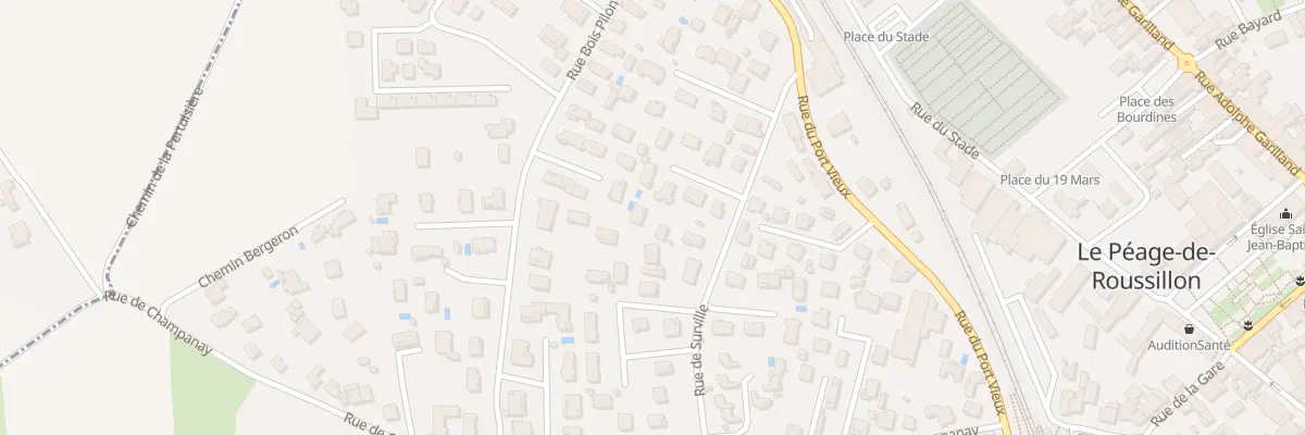 Plan du 25B Rue de Surville au Péage-de-Roussillon
