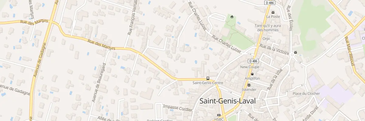 Plan du 14 Rue des Martyrs à Saint-Genis-Laval