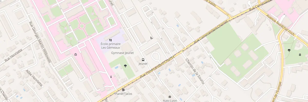 Plan du 124 Rue Commandant Charcot à Lyon 5e Arrondissement