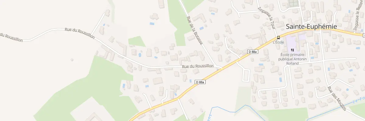 Plan du 110 Rue du Roussillon à Sainte-Euphémie