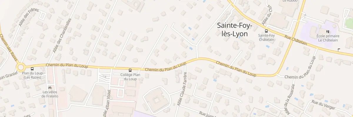 Plan du 48 Che du Plan du Loup à Sainte-Foy-lès-Lyon