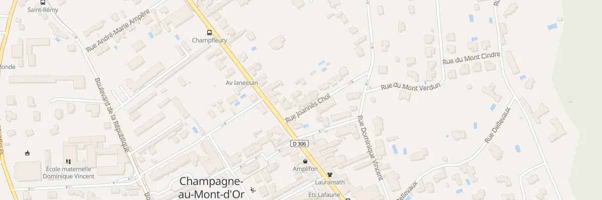 Plan du 3 Rue Joannès Chol à Champagne-au-Mont-d’Or