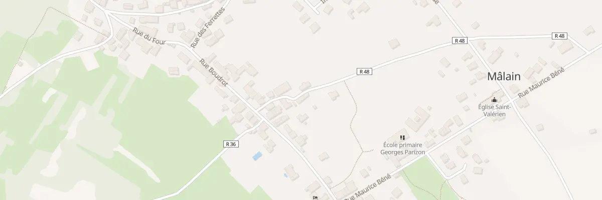 Plan du 32B Rue Boudrot à Mâlain