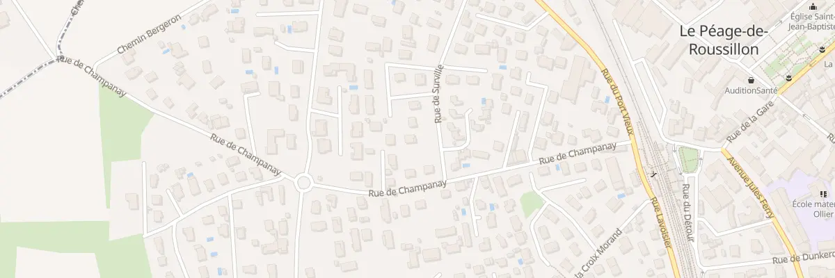 Plan du 1 Rue de Surville au Péage-de-Roussillon