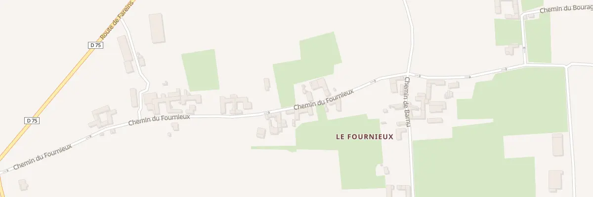 Plan du 510 Che du Fournieux à Chaleins