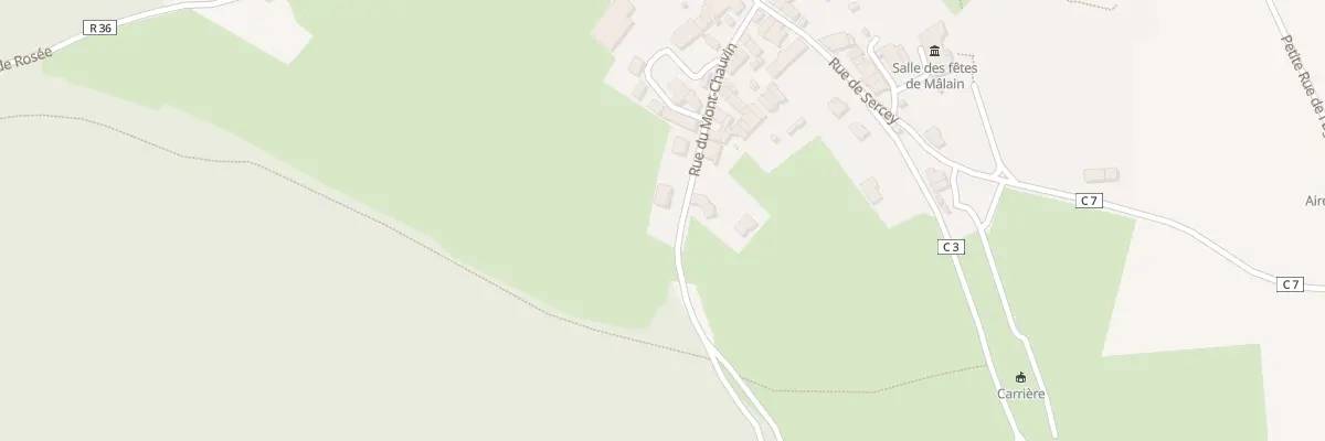 Plan du 16 Rue Mont Chauvin à Mâlain