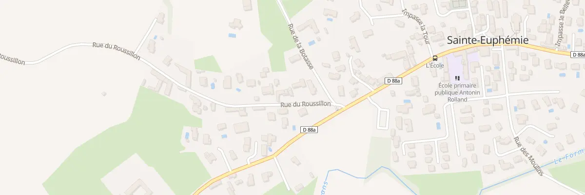 Plan du 90 Rue du Roussillon à Sainte-Euphémie