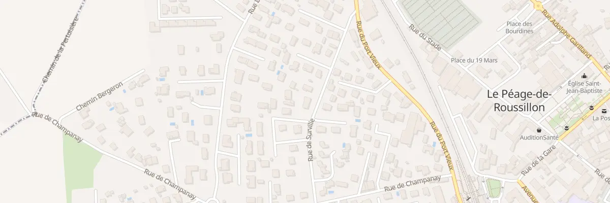 Plan du 23 Rue de Surville au Péage-de-Roussillon