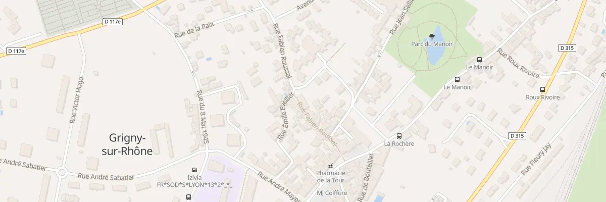 Plan du 34 Rue Fabien Roussel à Grigny-sur-Rhône
