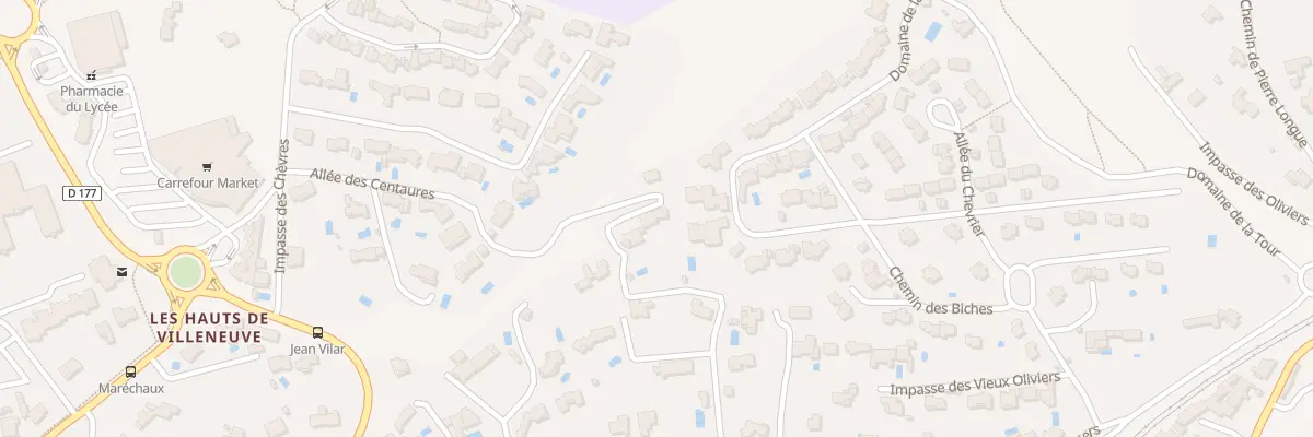 Plan du 51 Imp du Grés à Villeneuve-lès-Avignon