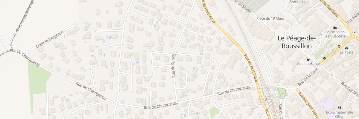 Plan du 5000 Rue de Surville au Péage-de-Roussillon
