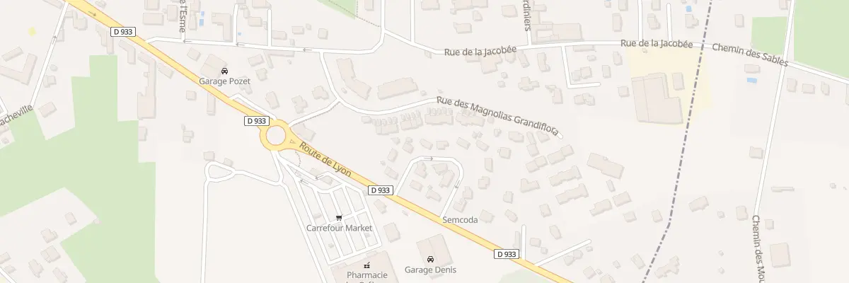 Plan du 7 Rte de Lyon à Trévoux