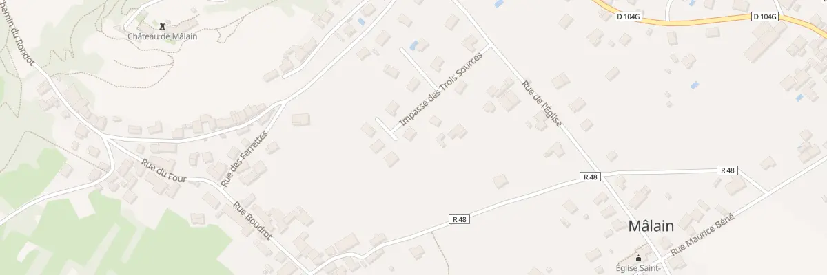 Plan du 34 Imp des Trois Sources à Mâlain