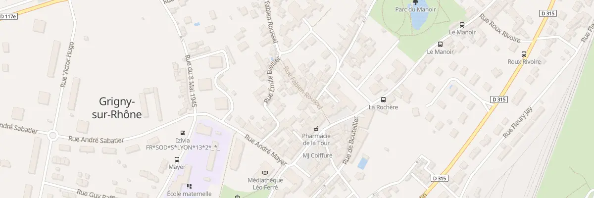Plan du 21 Rue Fabien Roussel à Grigny-sur-Rhône