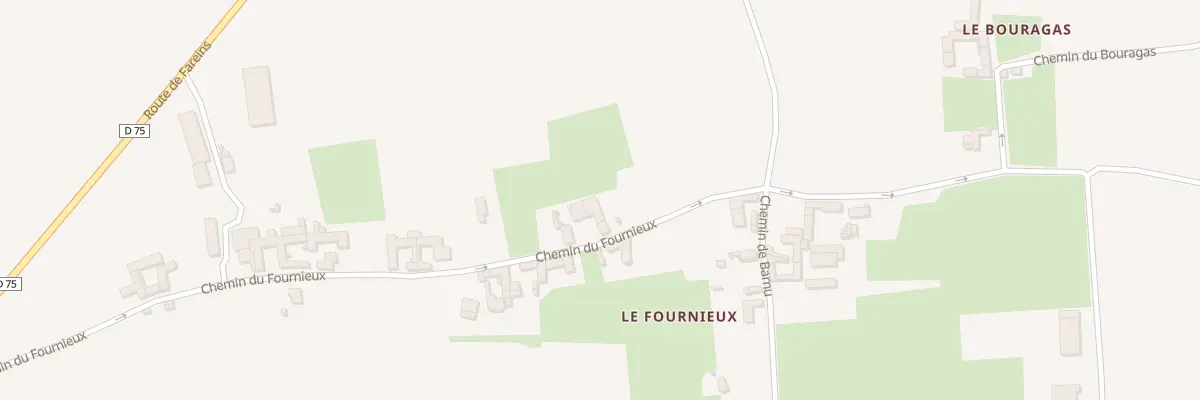 Plan du 5080 Le Fournieux à Chaleins