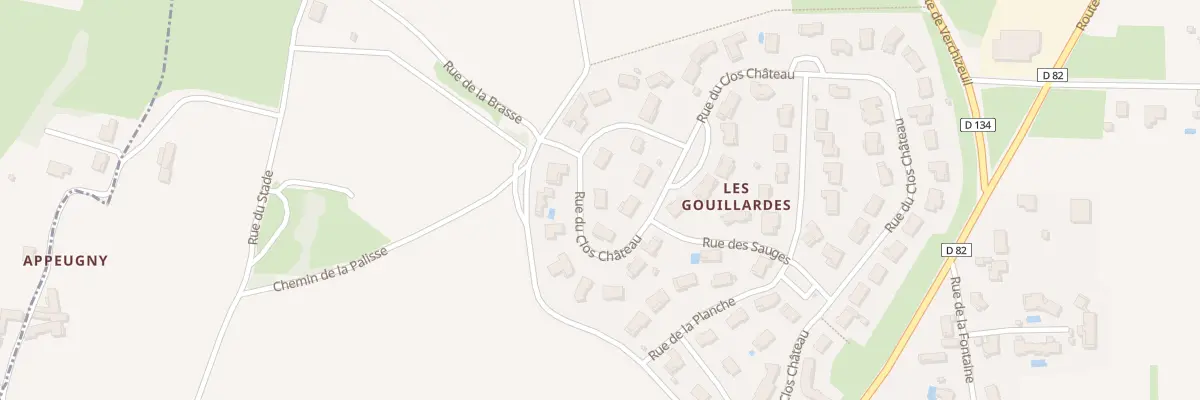 Plan du 750 Rue du Clos du Château à Hurigny