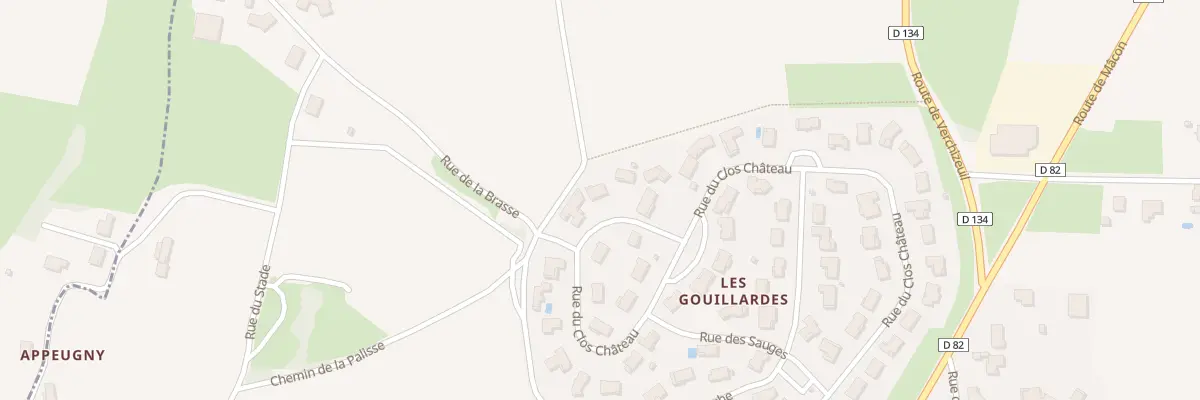 Plan du 52 Rue de la Palisse à Hurigny
