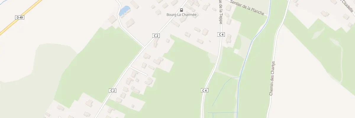 Plan du 25 Rue du Chateau à La Charmée