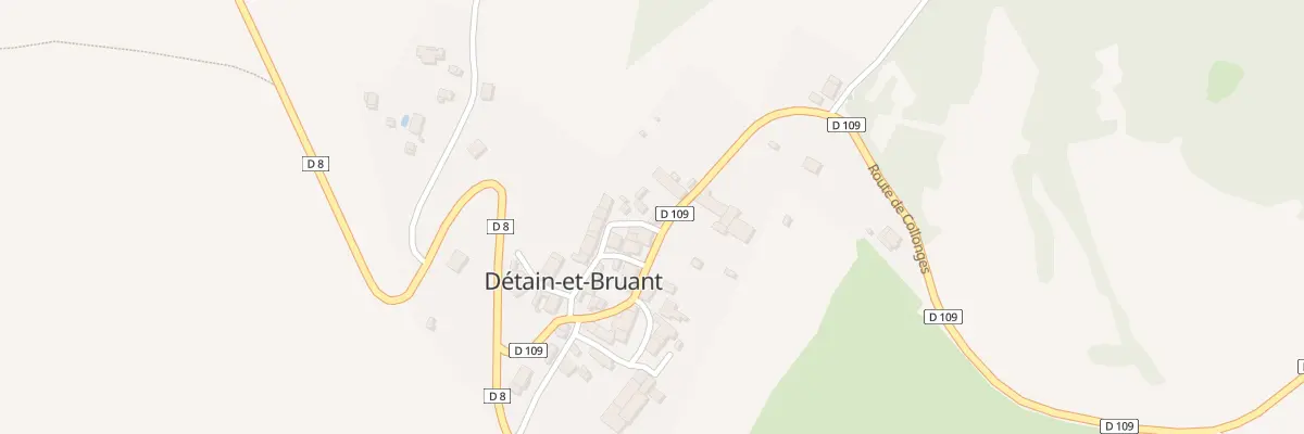 Plan du 9 Rte de Collonges à Détain-et-Bruant