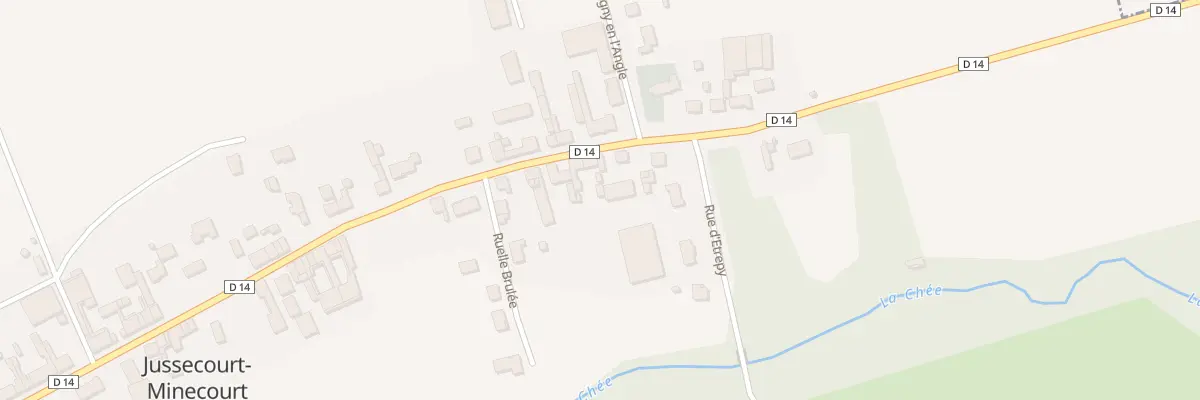 Plan du 9 Rue Principale à Jussecourt-Minecourt