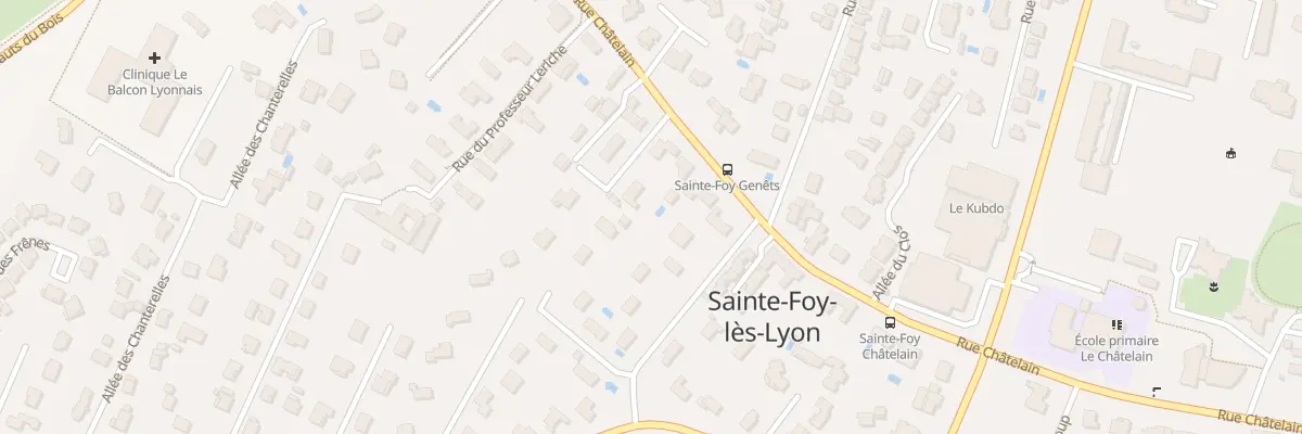 Plan du 75 Rue Chatelain à Sainte-Foy-lès-Lyon