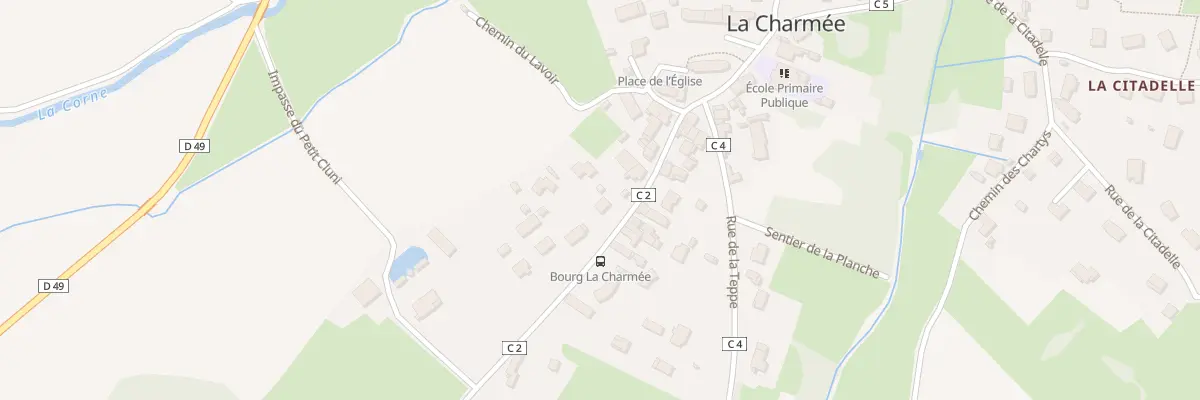 Plan du 8 Rue du Chateau à La Charmée