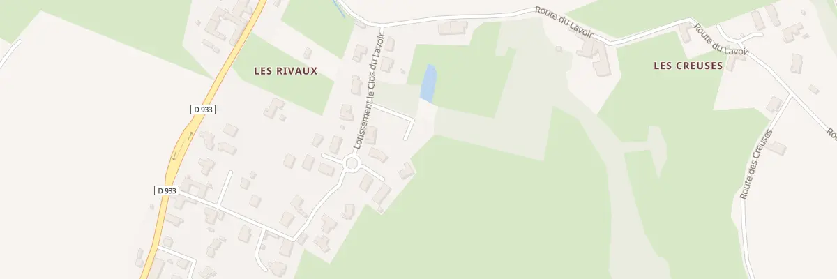 Plan du 1 Aux Rivaux à Genouilleux