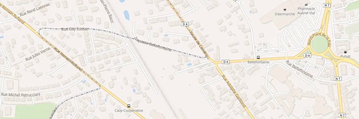 Plan du 8 Rue de Bellefontaine au Péage-de-Roussillon