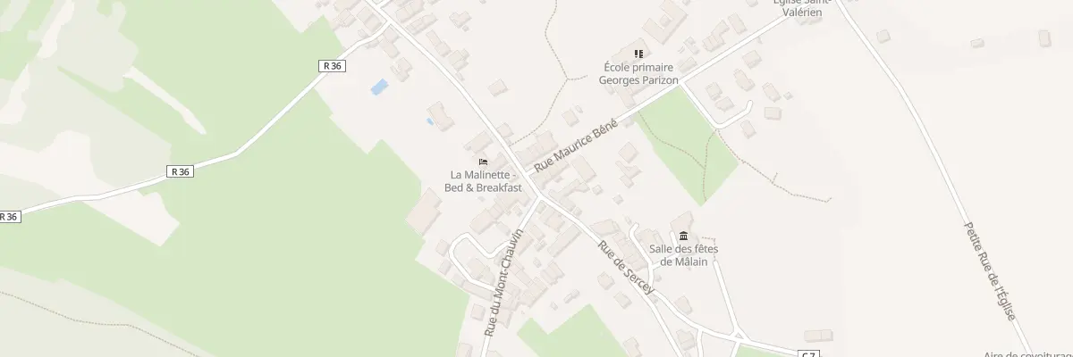 Plan du 1 Rue de Sercey à Mâlain