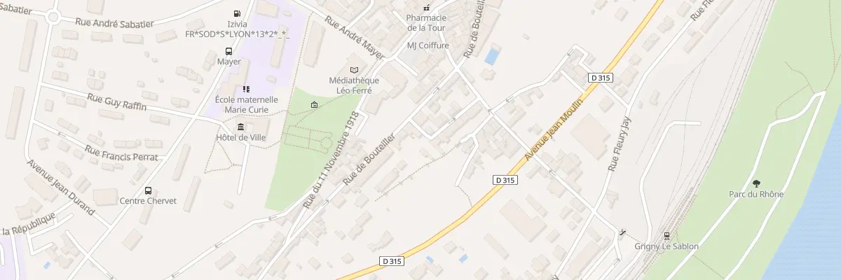 Plan du 29 Rue de Bouteiller à Grigny-sur-Rhône