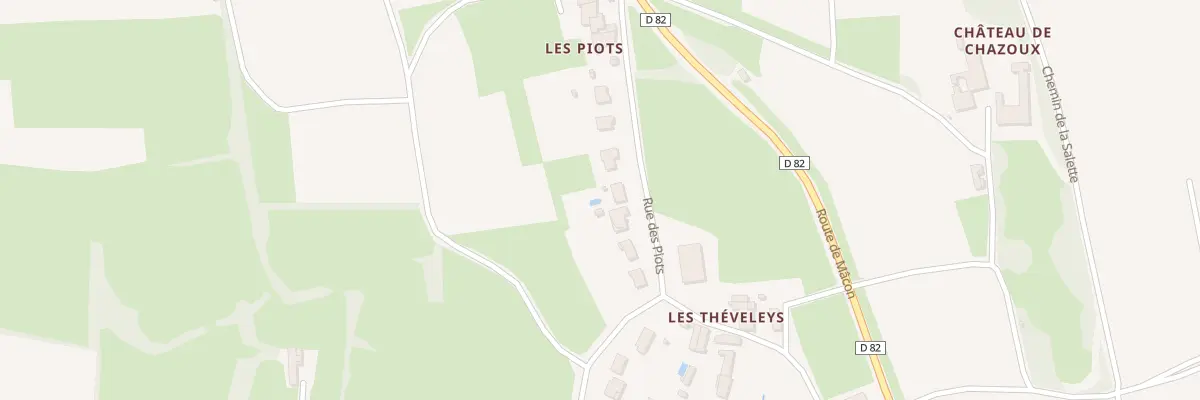 Plan du 186 Rue des Piots à Hurigny