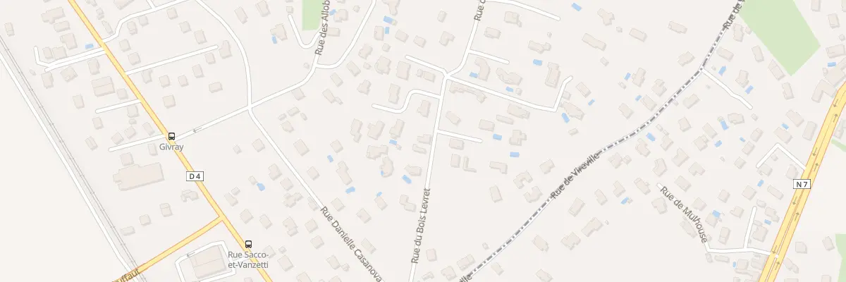 Plan du 12 Rue du Bois Levret à Saint-Maurice-l’Exil