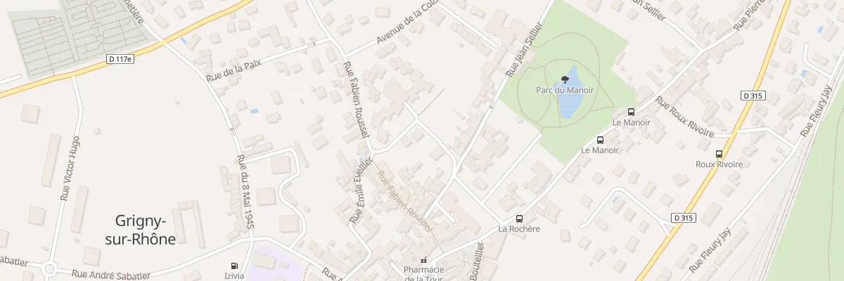Plan du 9000 Rue Emmanuel Rolland à Grigny-sur-Rhône