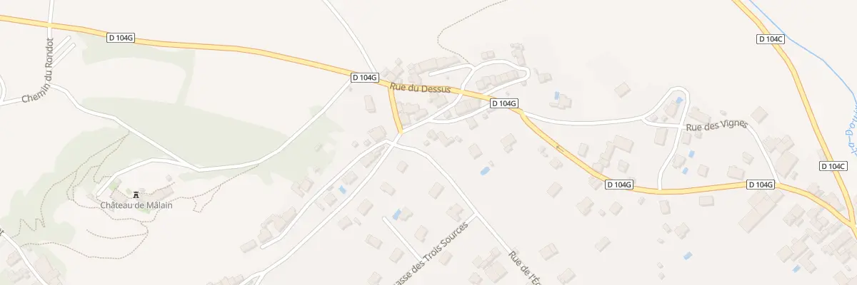 Plan du 38 Rue de l’Eglise à Mâlain