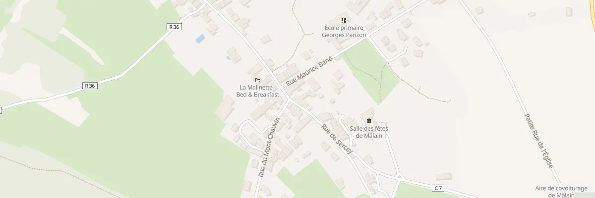 Plan du 3 Rue de Sercey à Mâlain