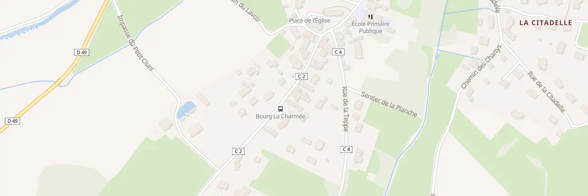Plan du 13 Rue du Chateau à La Charmée