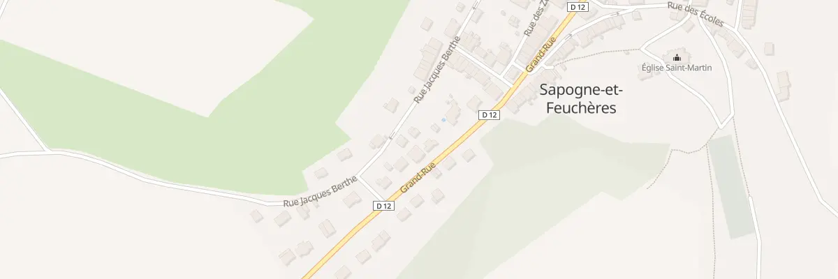Plan du 5274 Rue Jacques Berthe à Sapogne-et-Feuchères