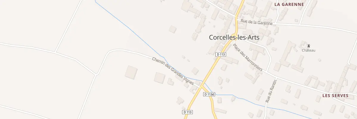 Plan du 6 Rue du Lavoir à Corcelles-les-Arts