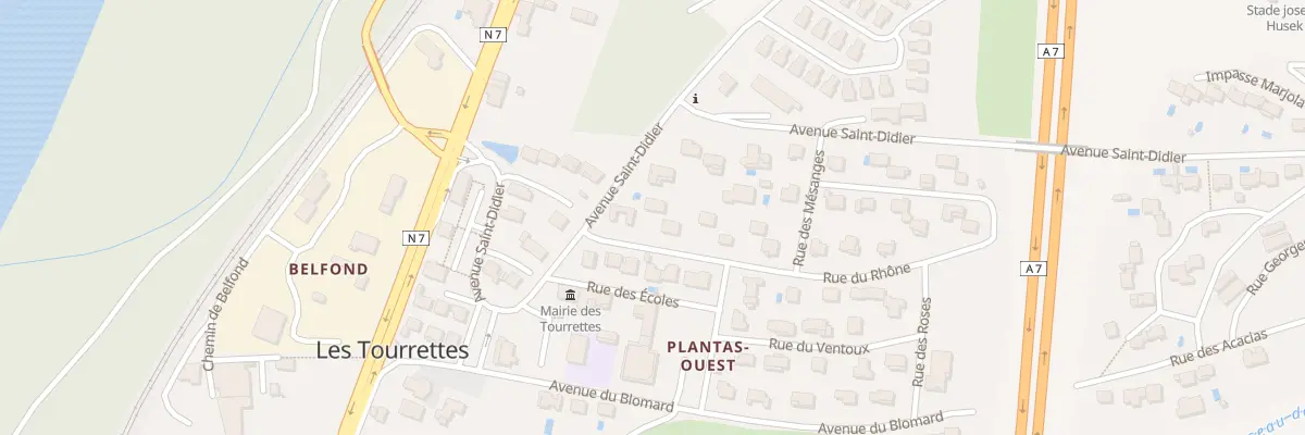 Plan du 5005 Plantas Ouest aux Tourrettes
