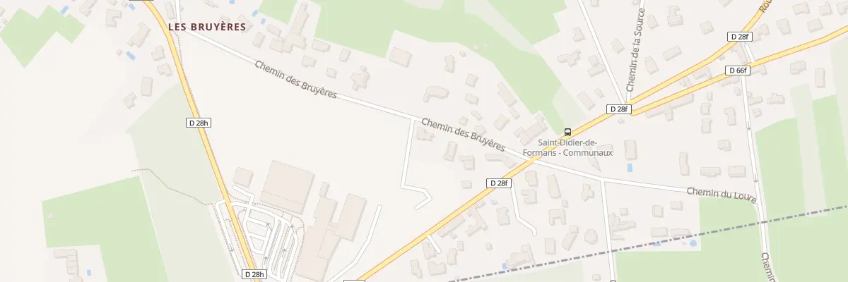 Plan du 346 Che des Bruyeres à Saint-Didier-de-Formans