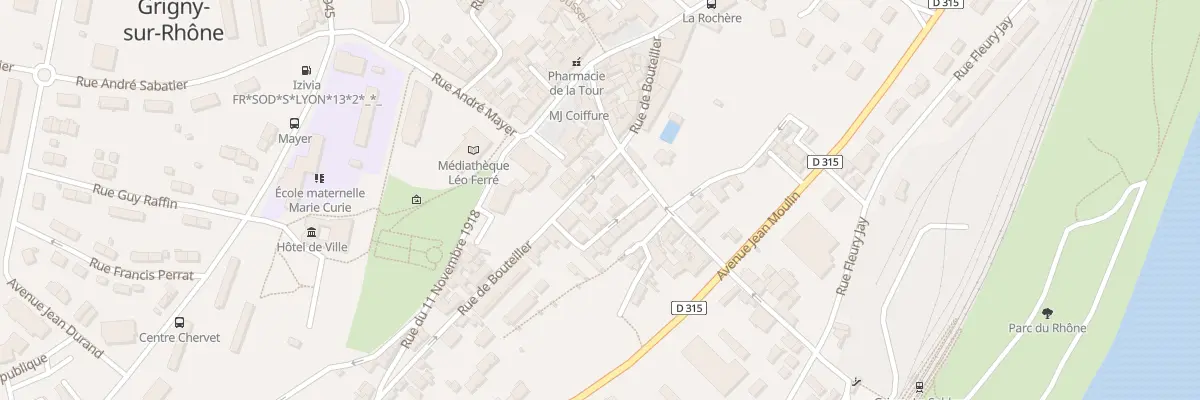Plan du 23 Rue de Bouteiller à Grigny-sur-Rhône