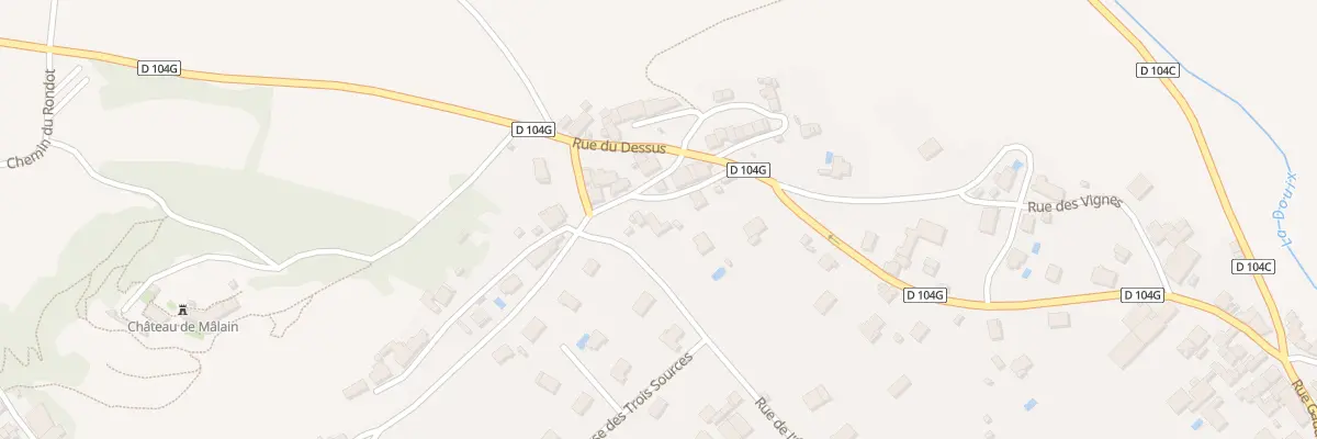 Plan du 2 Rle sous la Place à Mâlain