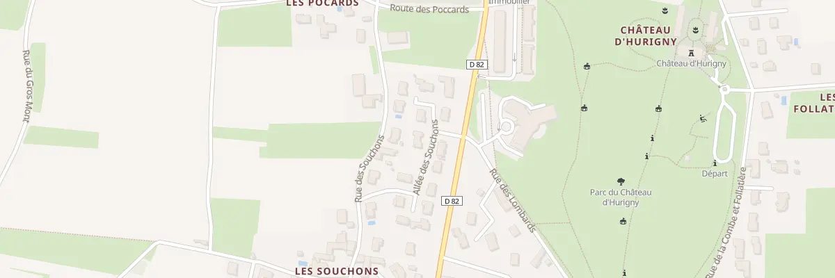 Plan du 183 All des Souchons à Hurigny