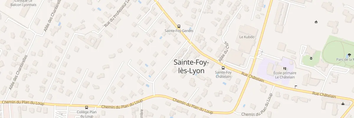 Plan du 61A Rue Chatelain à Sainte-Foy-lès-Lyon